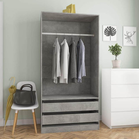 Wardrobe Concrete Chipboard