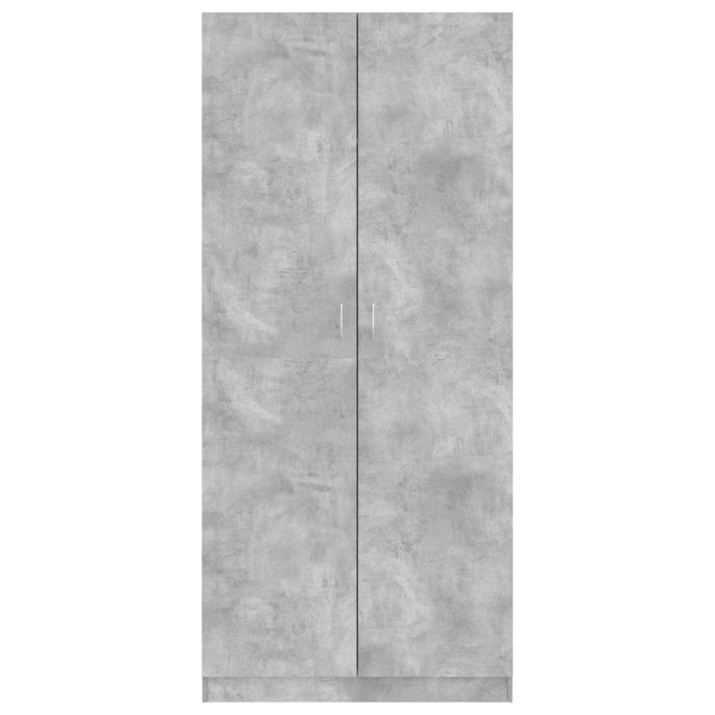 Wardrobe Concrete Grey  Chipboard