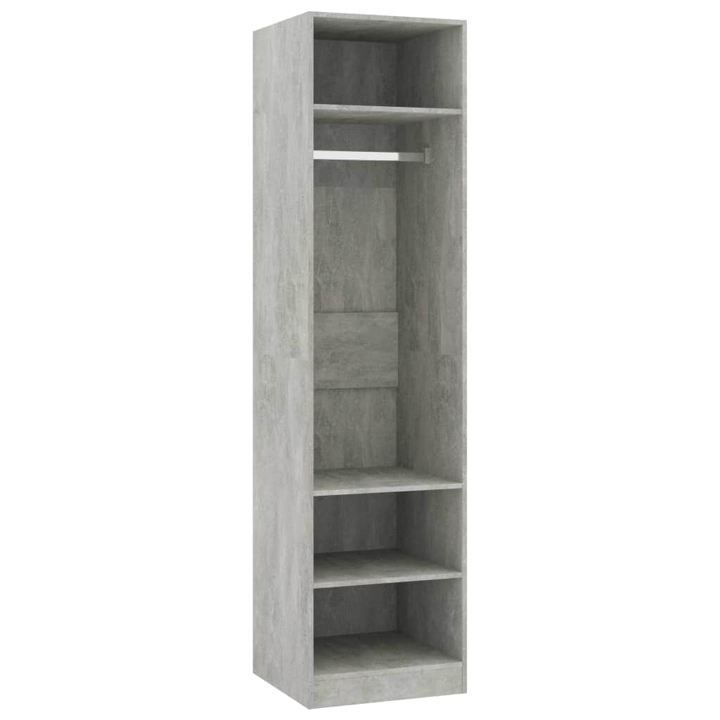 Wardrobe Concrete  Grey Chipboard