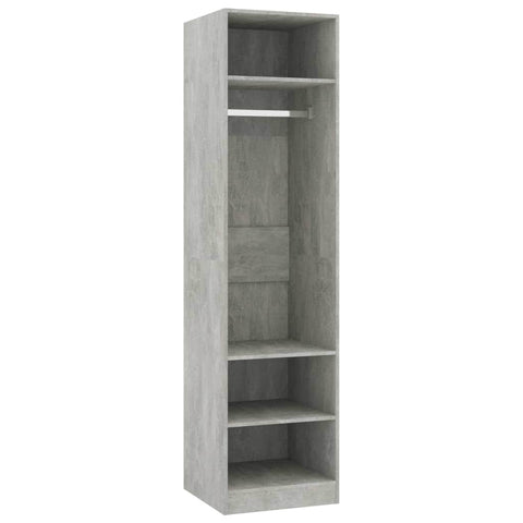 Wardrobe Concrete  Grey Chipboard