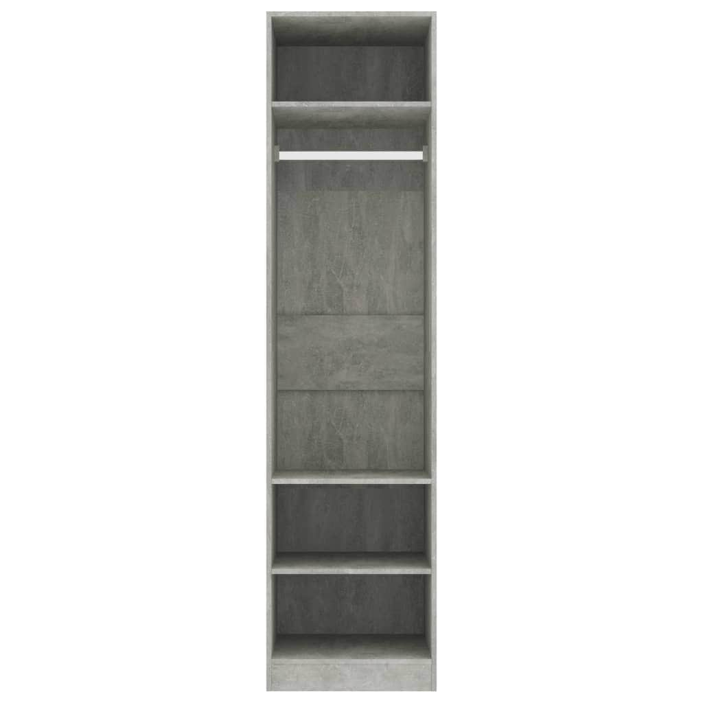 Wardrobe Concrete  Grey Chipboard