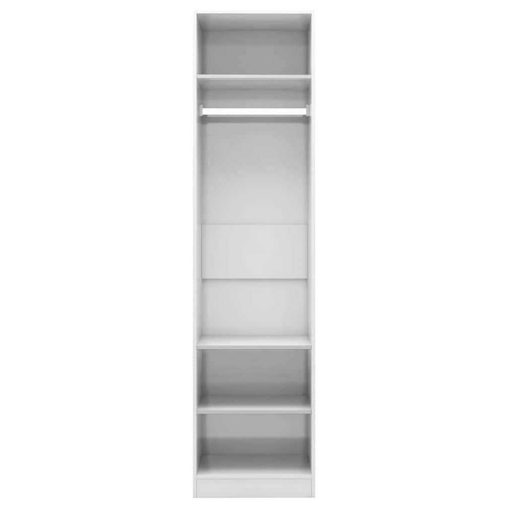 Wardrobe High Gloss  White Chipboard