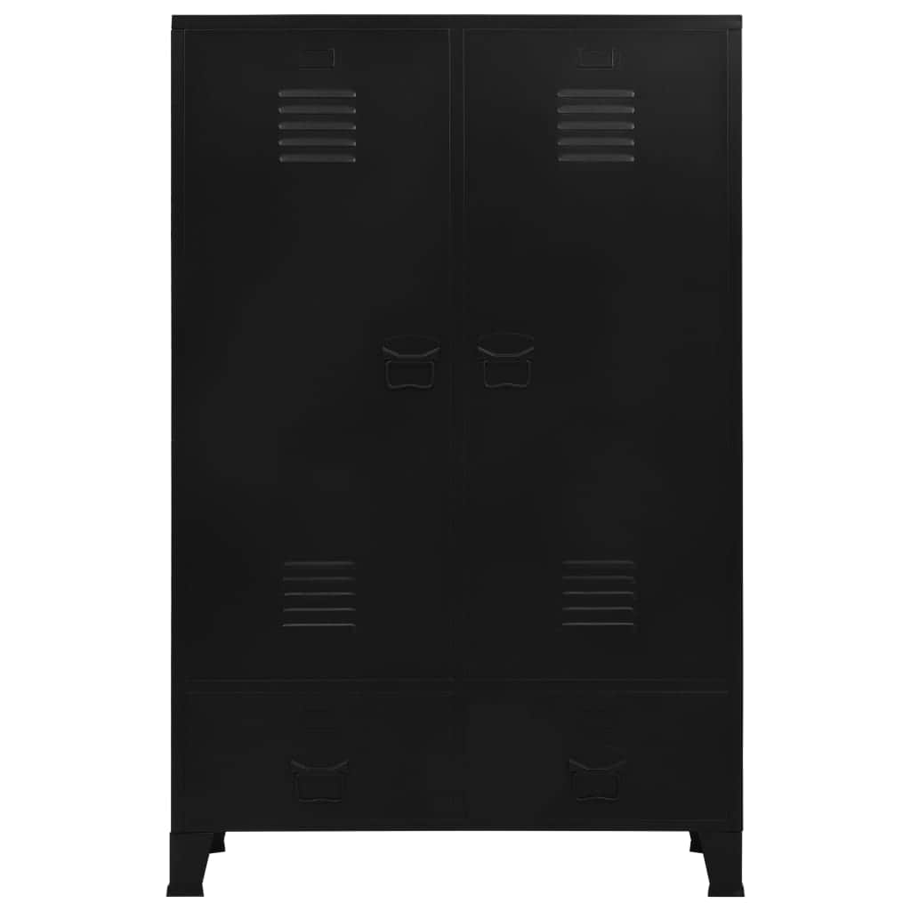 Wardrobe Industrial Black Steel