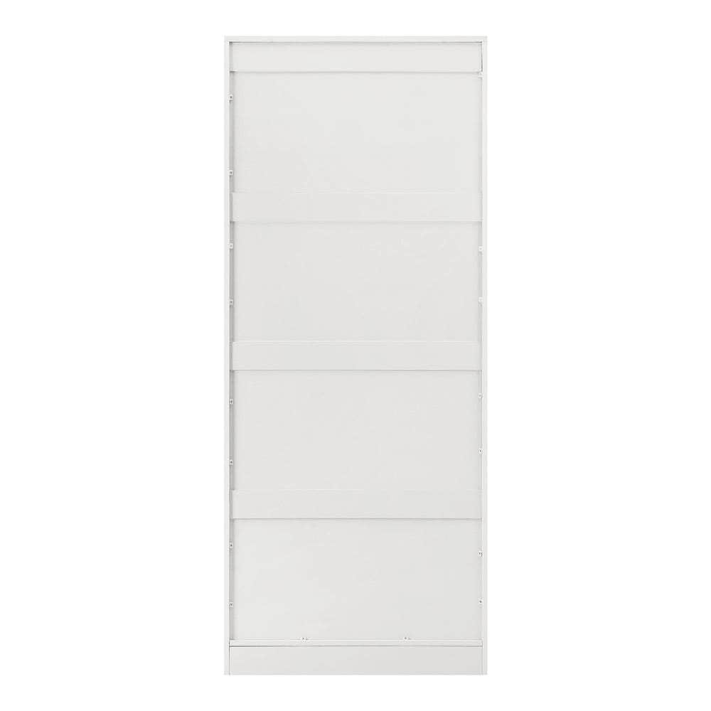 Wardrobe Large 2 Doors 4 Shelves White