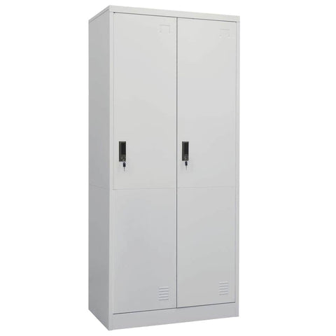 Wardrobe Light Grey Steel