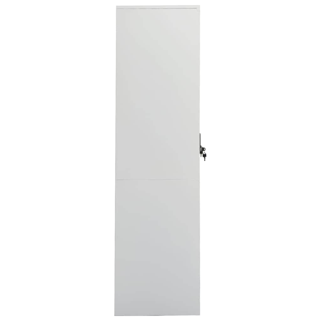 Wardrobe Light Grey Steel