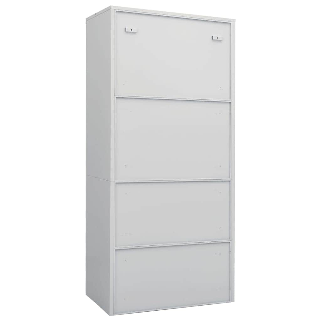 Wardrobe Light Grey Steel