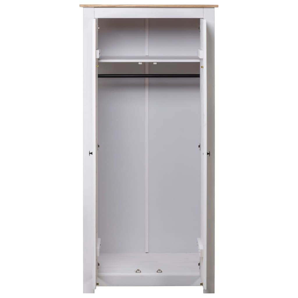 Wardrobe White Solid Pine Panama Range