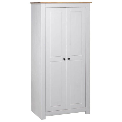 Wardrobe White Solid Pine Panama Range