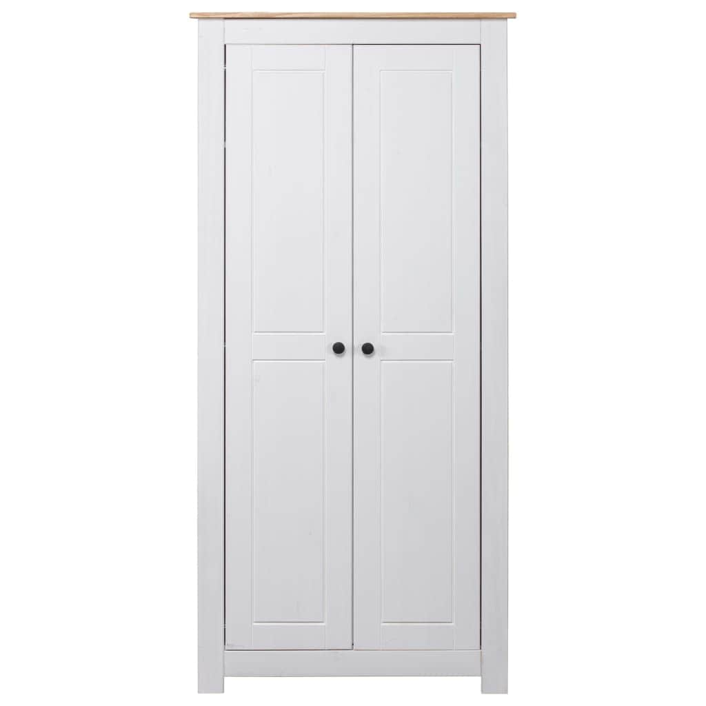 Wardrobe White Solid Pine Panama Range