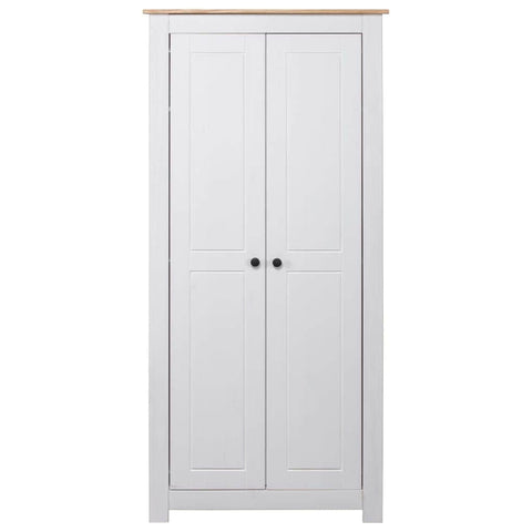 Wardrobe White Solid Pine Panama Range