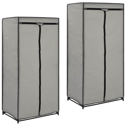 Wardrobes 2 pcs Grey