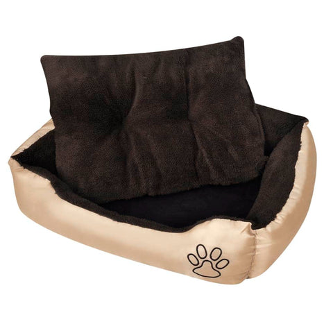 Warm Dog Bed with Padded Cushion M