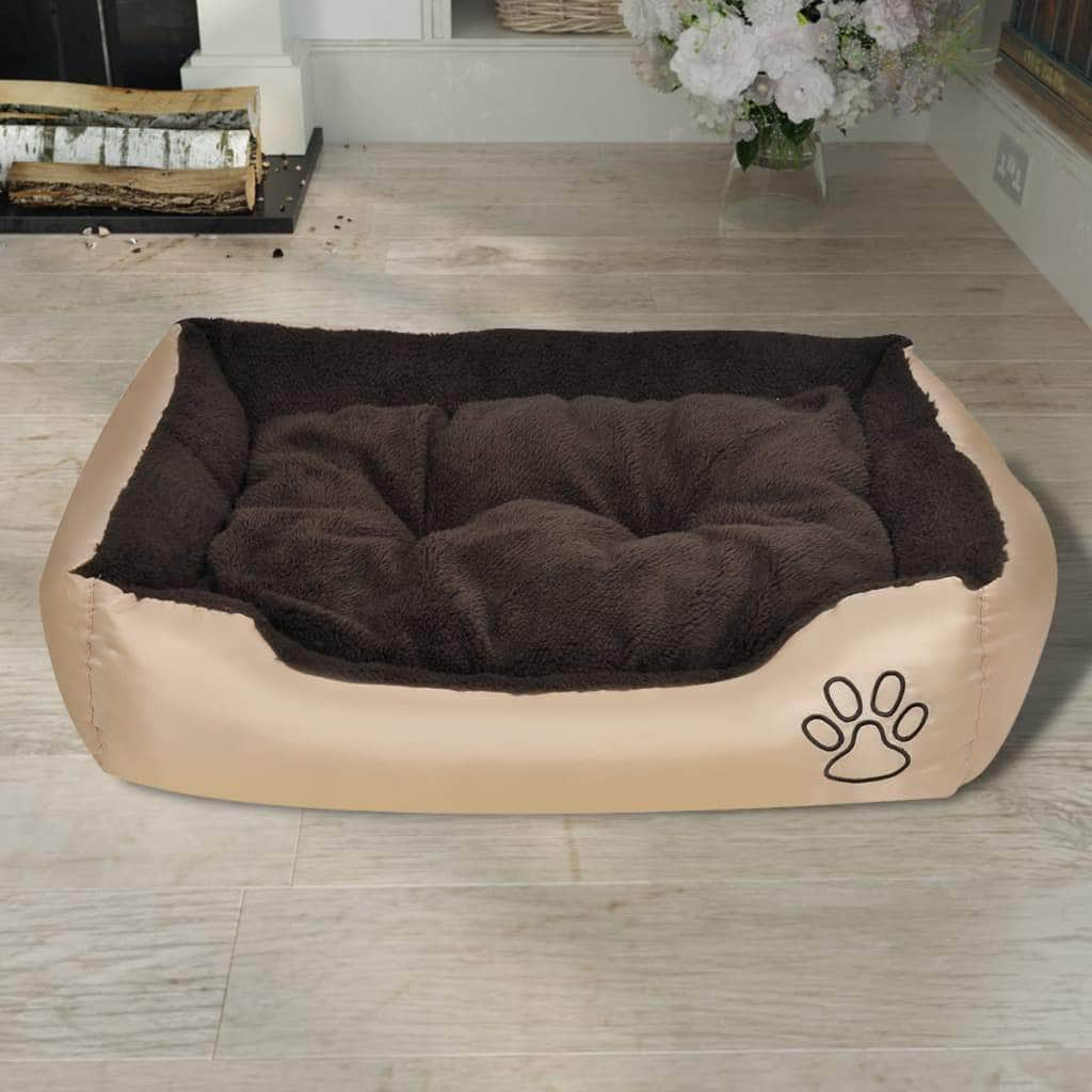 Warm Dog Bed with Padded Cushion M