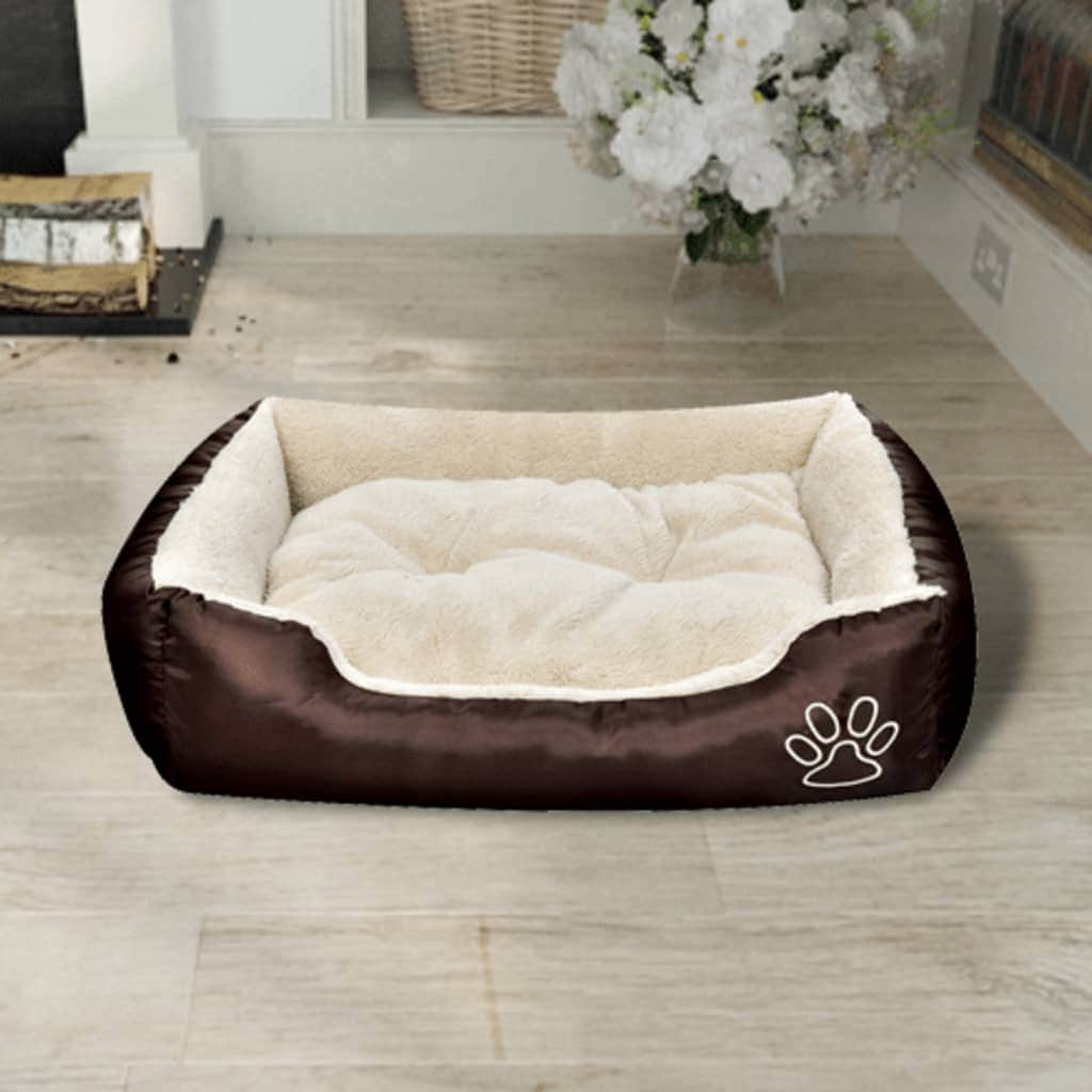 Warm Dog Bed with Padded Cushion M