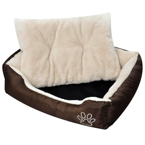 Warm Dog Bed with Padded Cushion S