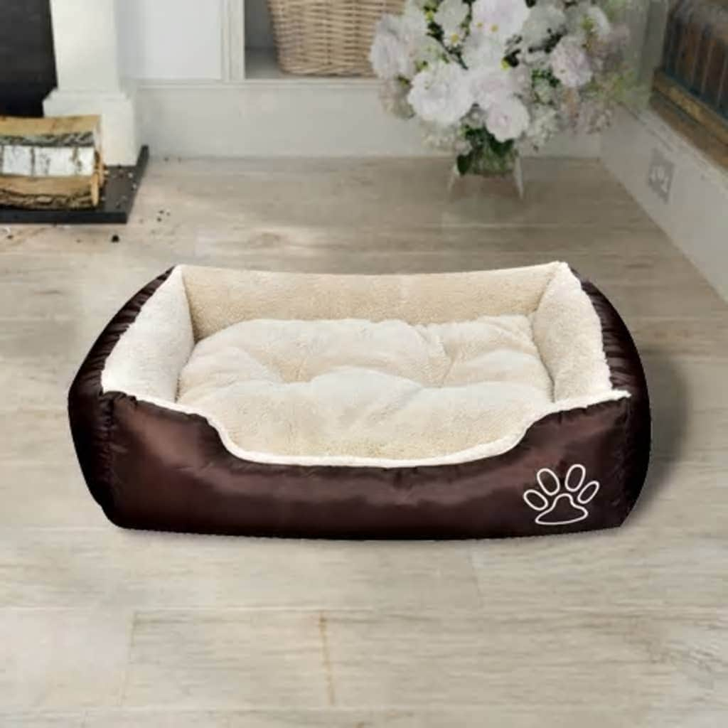 Warm Dog Bed with Padded Cushion S