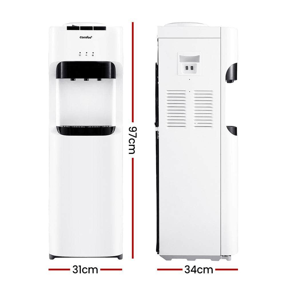 Water Dispenser Cooler Chiller Hot Cold Taps Purifier Stand White Black