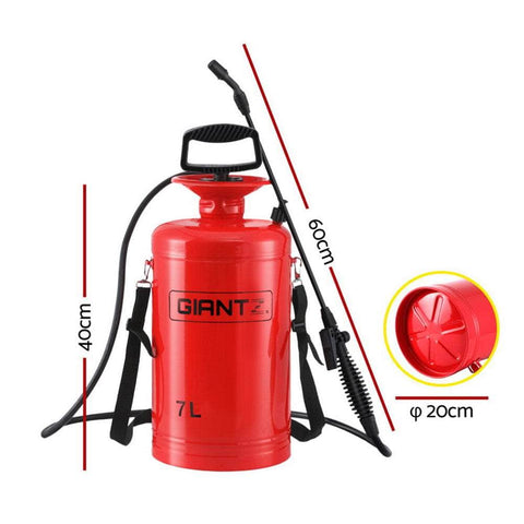 Weed Sprayer Pressure 7L Shoulder Pesticide Metal