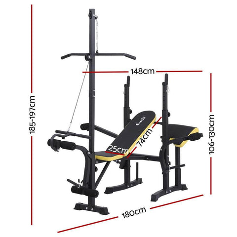 Weight Bench 14In1 Press Multi-Station Fitness Home Gym Equipment