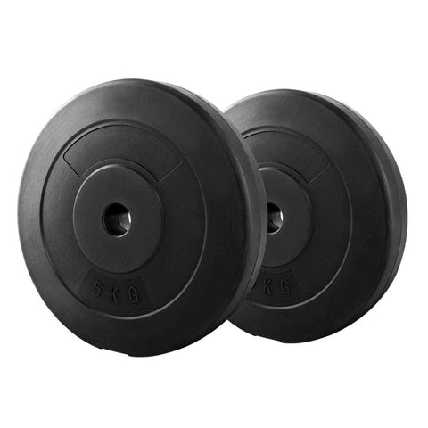 Weight Plates Standard 2X 5Kg Barbell Plate Weight Lifting