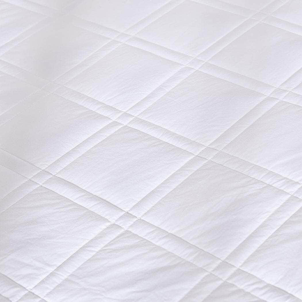 Weighted Blanket Summer Cotton White Double 5KG