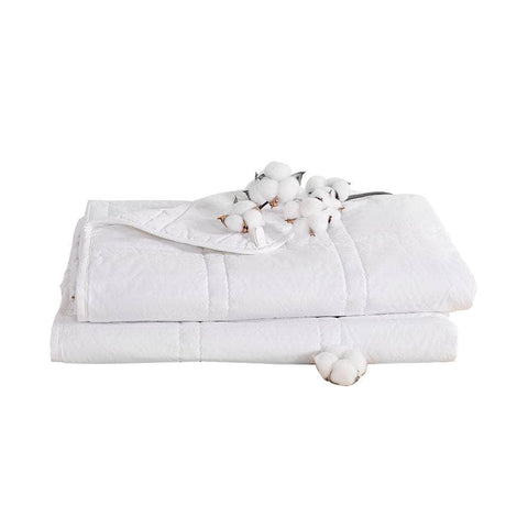 Weighted Blanket Summer Cotton White Double 9KG