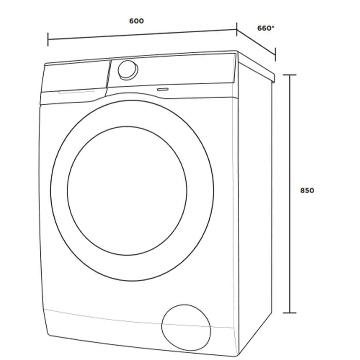 Westinghouse 10Kg Front Load Washing Machine WWF1044M7WA