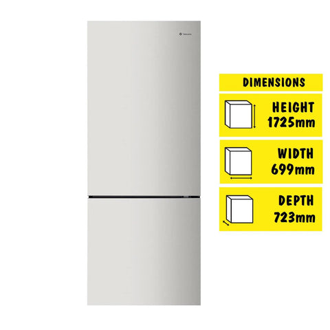 Westinghouse -425L Bottom Mount Fridge (Silver) [Right]