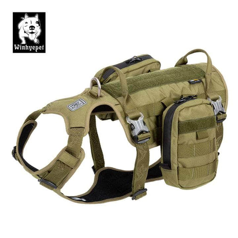 Whinhyepet Military Harness Army Green Xl