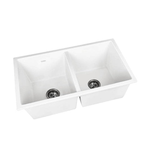 White Basin Sink for Kitchen, Bathroom, and Laundry