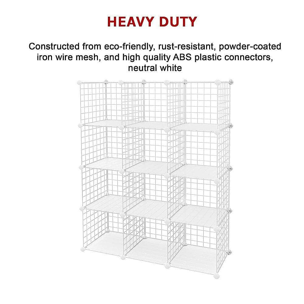 White Cube Bookcase Wardrobe Organizer