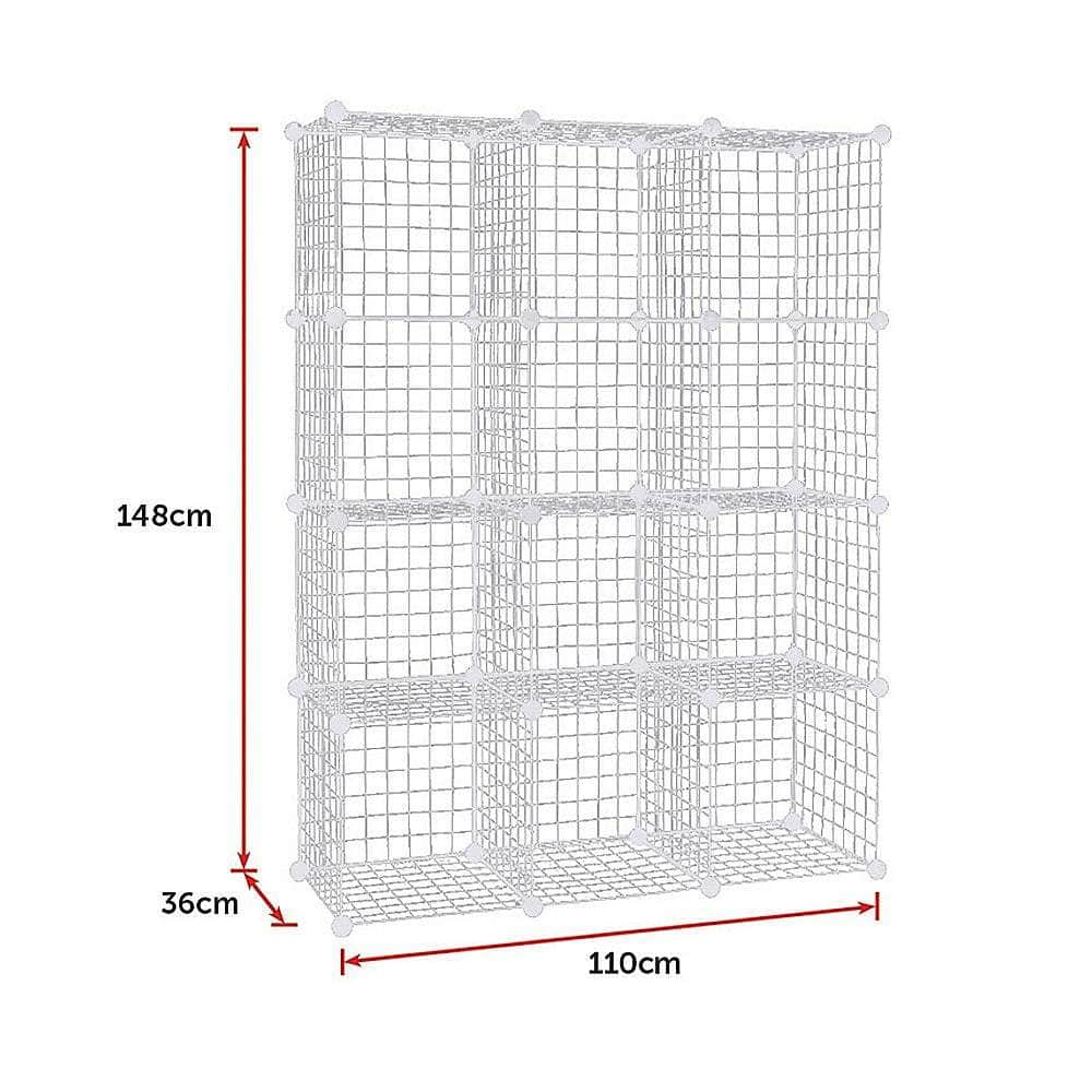 White Cube Bookcase Wardrobe Organizer