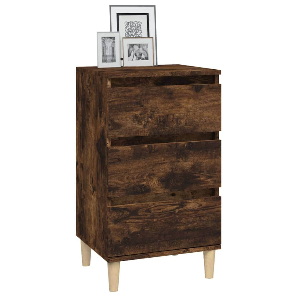 White Engineered Wood Bedside Cabinet