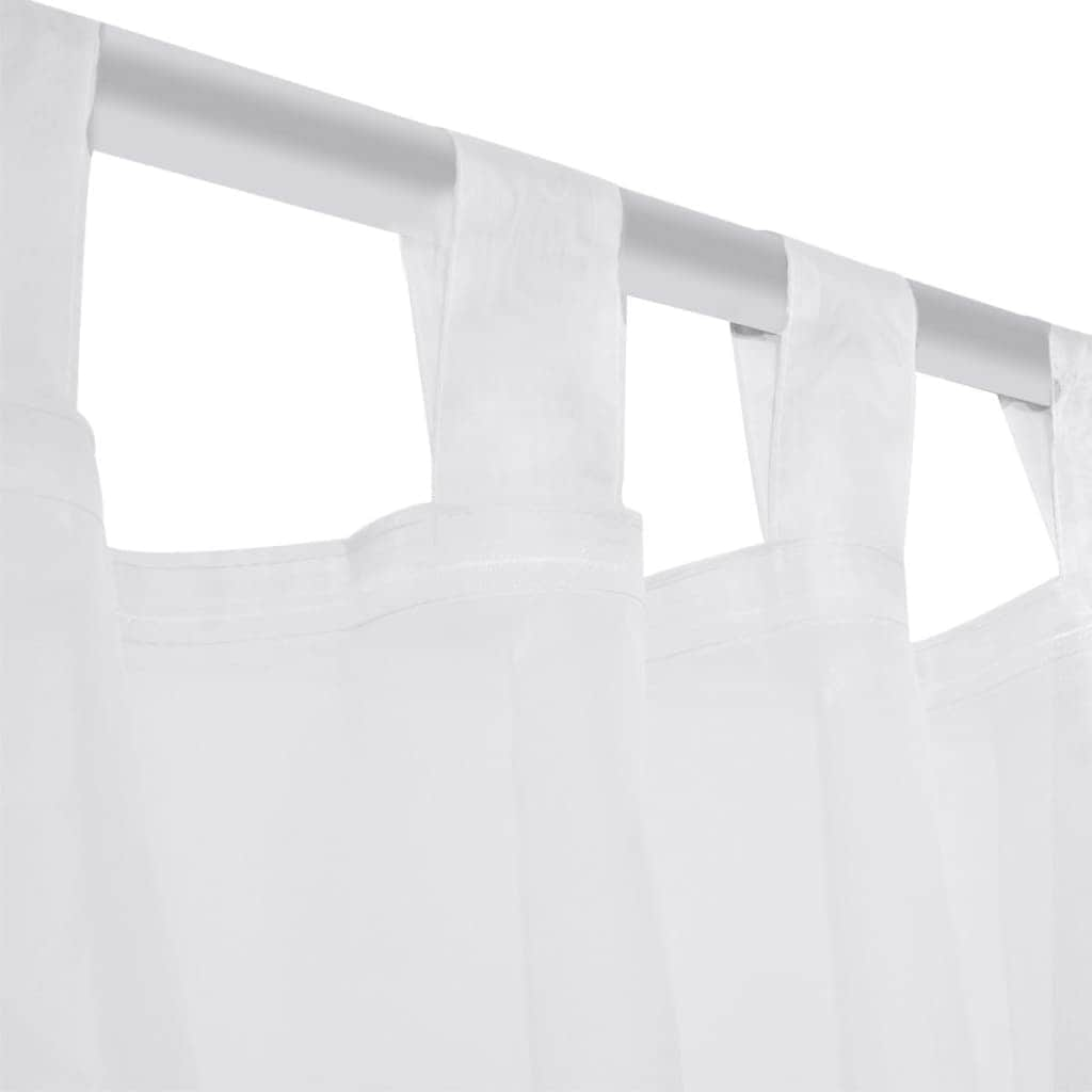 White Sheer Curtain,2 pcs