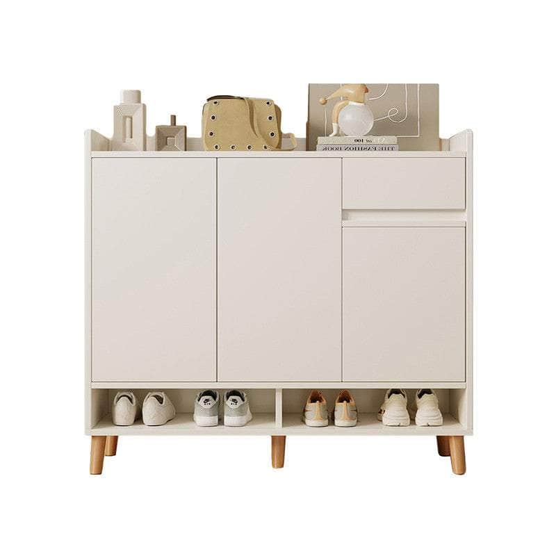 White Simple Style Shoe Cabinet Storage Cabinet