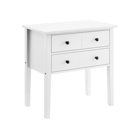 White Sven Nightstand Sleek Bedside Table