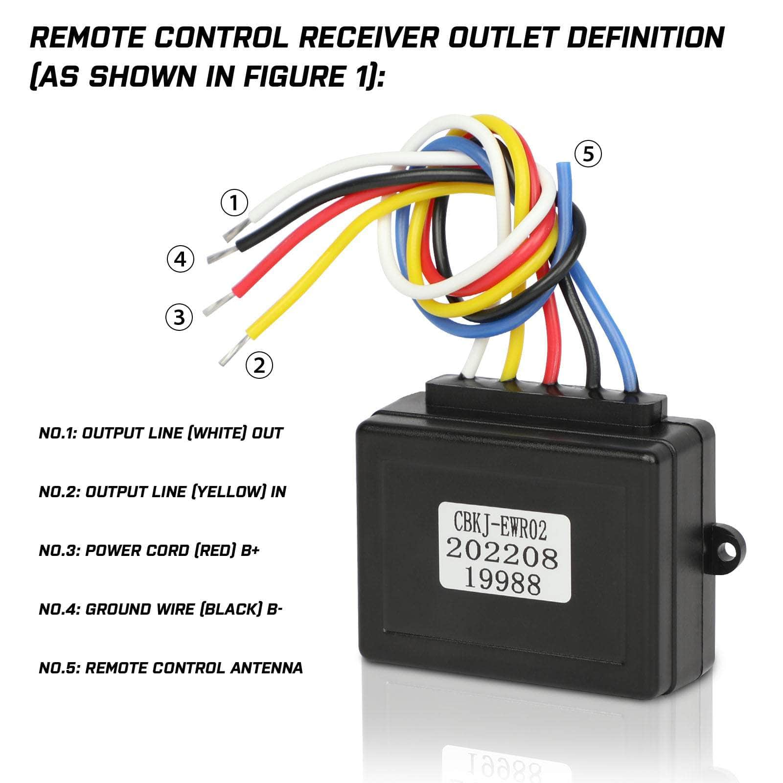 Winch Solenoid Relay Wiring Controller - 500A 12V With 150Ft Wireless Remote