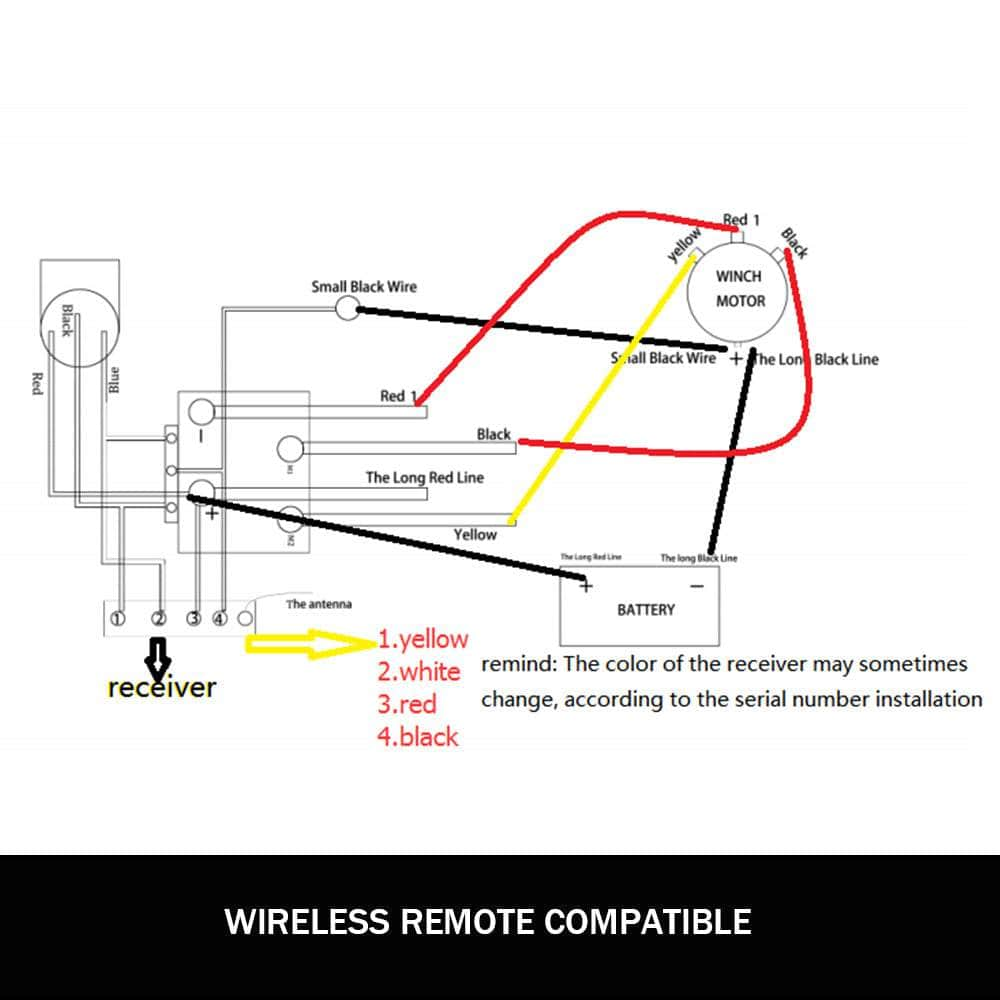 Winch Solenoid Relay Wiring Controller - 500A 12V With 150Ft Wireless Remote