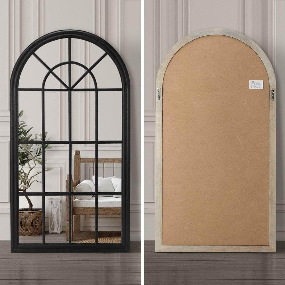 Window Mirror Arched Wall Mirrors Black