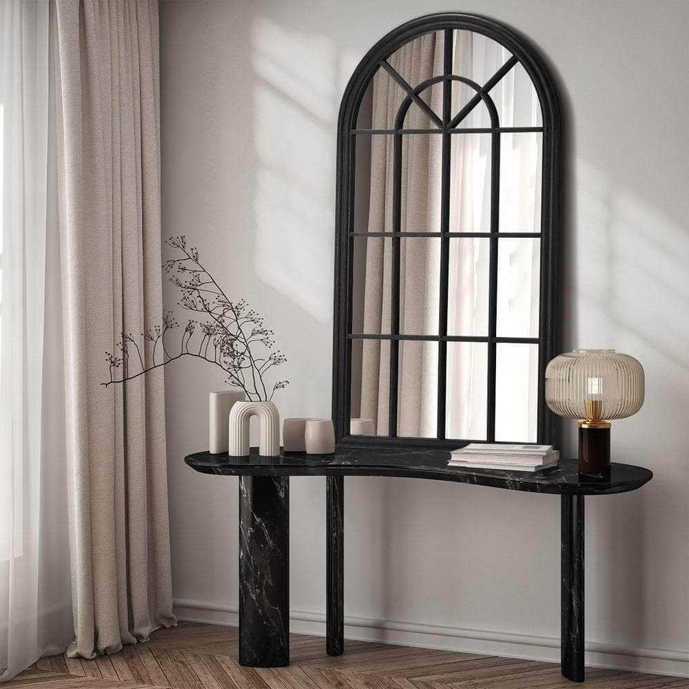 Window Mirror Arched Wall Mirrors Black