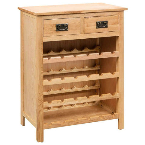 Wine Cabinet Solid Oak Wood