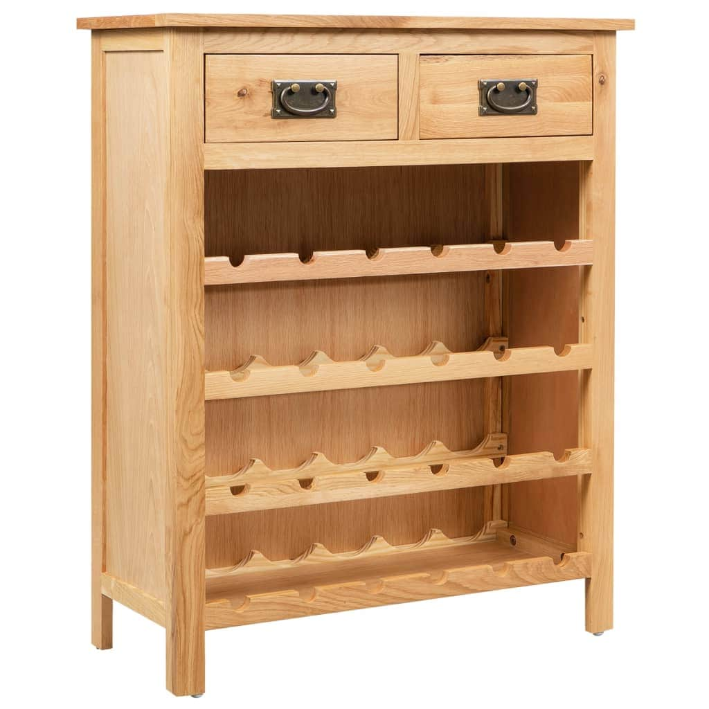 Wine Cabinet Solid Oak Wood