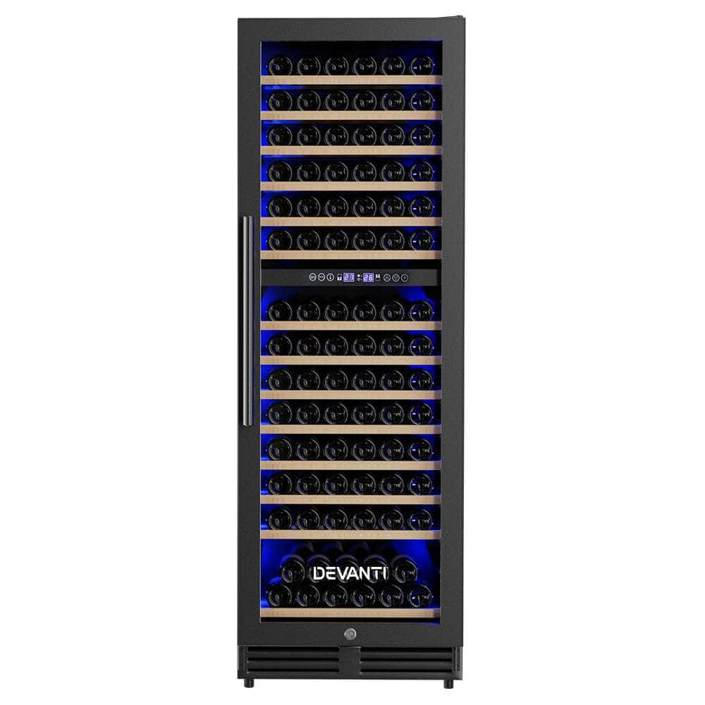 Wine Fridge Cooler Dual Zone 154 Bottles