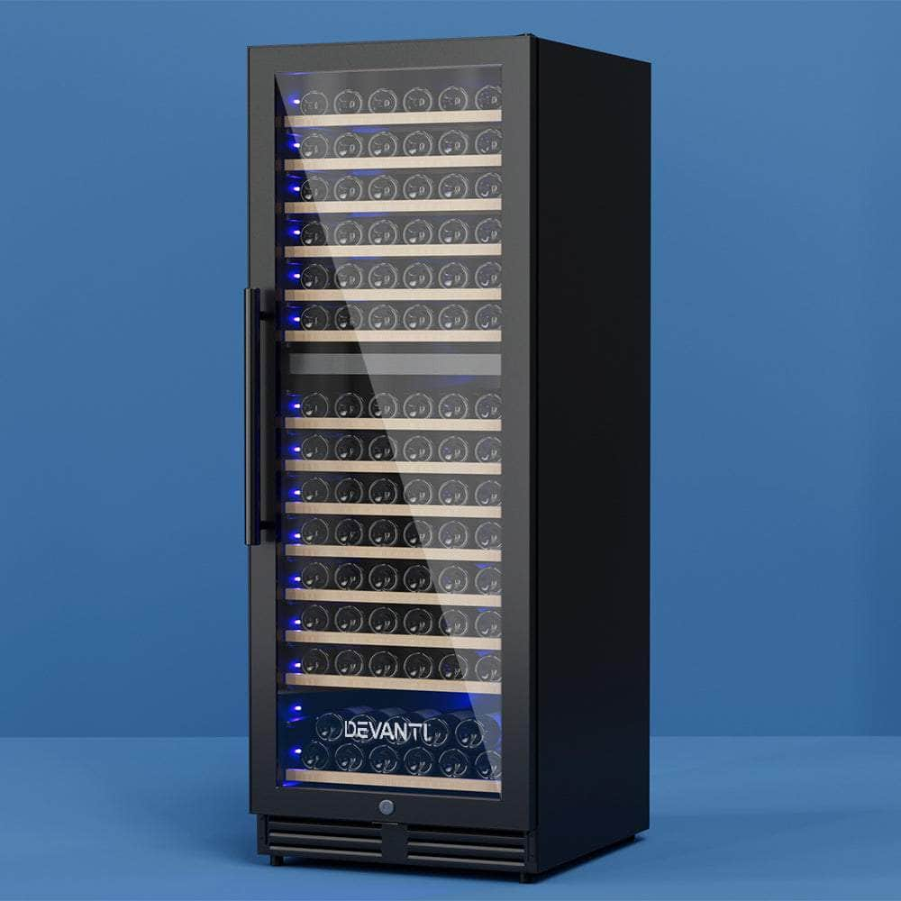 Wine Fridge Cooler Dual Zone 154 Bottles