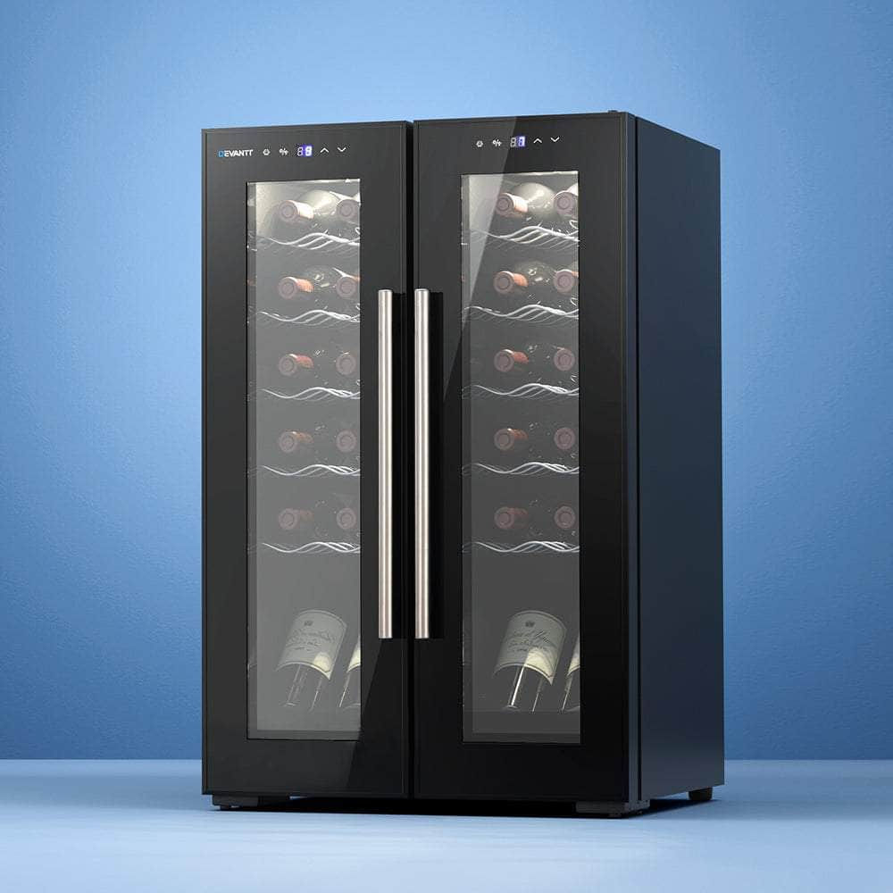 Wine Fridge Cooler Dual Zone 24 Bottles