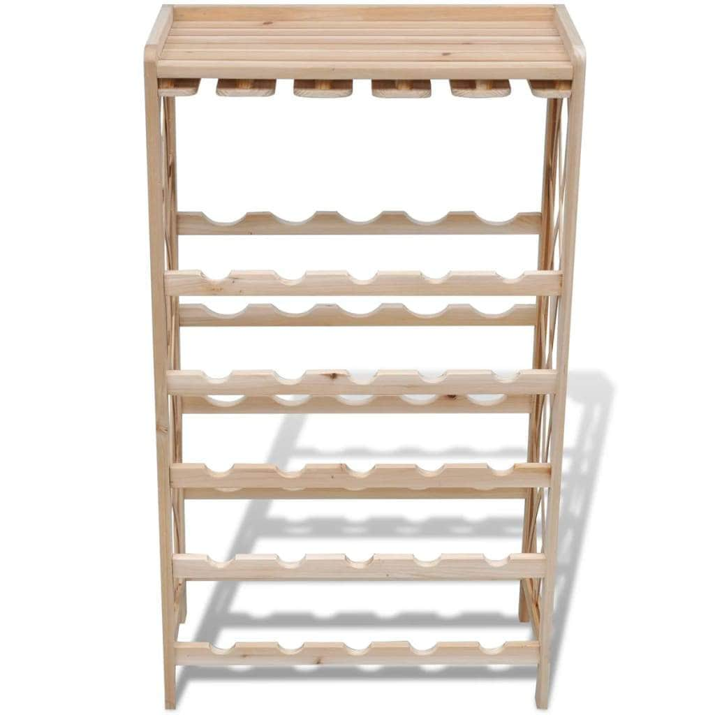 Wine Rack for 25 Bottles Wood