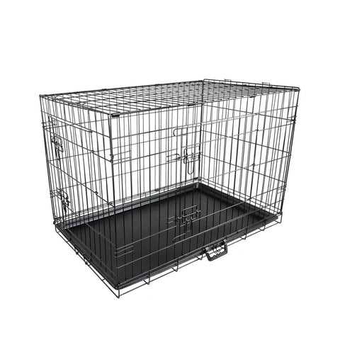 Wire Dog Cage Foldable Crate Kennel 36in with Tray