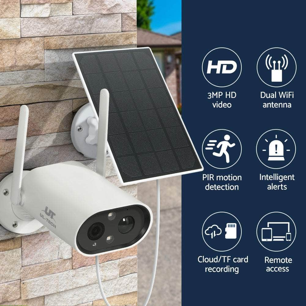 Wireless Security IP Battery Outdoor CCTV Solar Panel 3MP