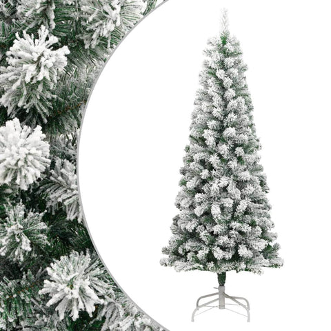 Wonderland Delight: Artificial Hinged Christmas Tree with Flocked Snow